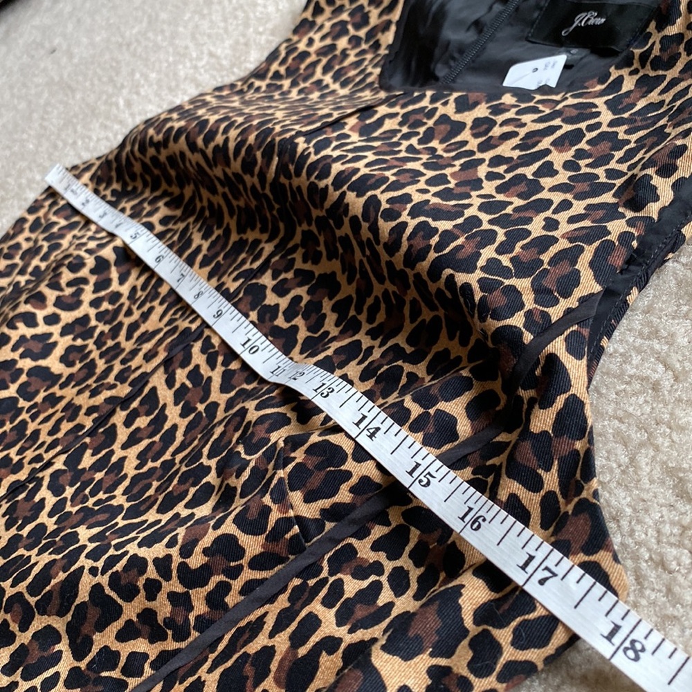 J. Crew Leopard Print Sheath Dress in Brown and Black - Picture 9 of 16